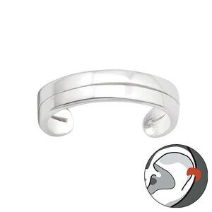 Sterling Silver Simple Ear Cuff​